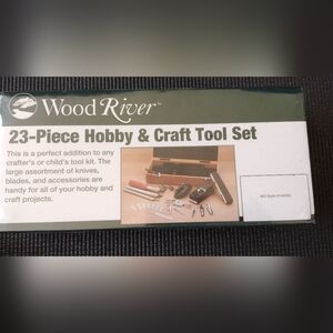 23-Piece Hobby & Craft Tool Set - Black and Silver